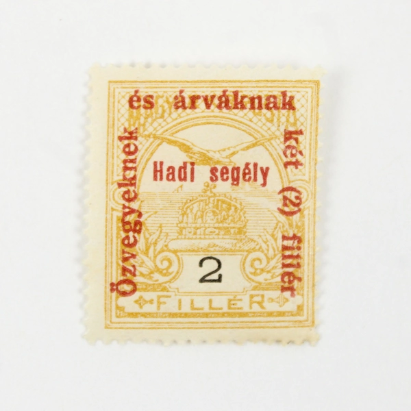 Lot Of 2 Hungary 2 Filler Widows Orphans WWI War Charity Fund Stamps Used