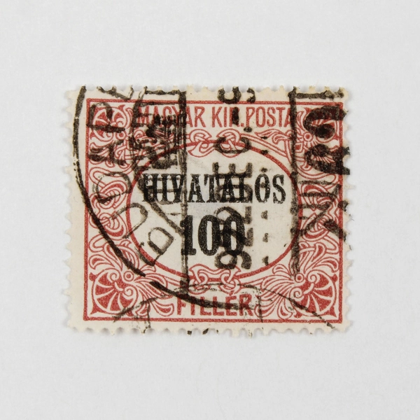 Lot Of 3 Hungary Magyar Kir Posta Hivatalos Overprint Stamps Used 1920s 