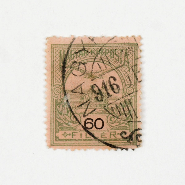 Lot Of 5 Hungary Magyar Kir Posta Turul Bird St Stephens Crown Stamps Used