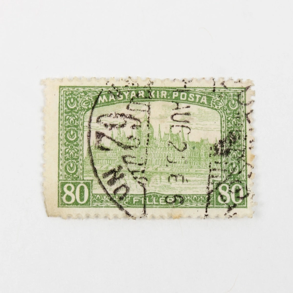 Lot Of 4 Hungary Magyar Kir Posta Parliament 50/60/75/80 Filler Stamps Used 