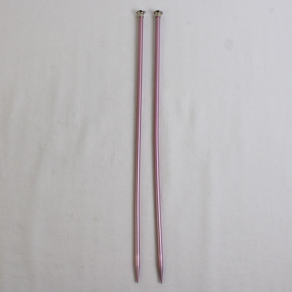 Lot of 4 Susan Bates Aluminum Knitting Needles Pink & Green 14" Long Size 10
