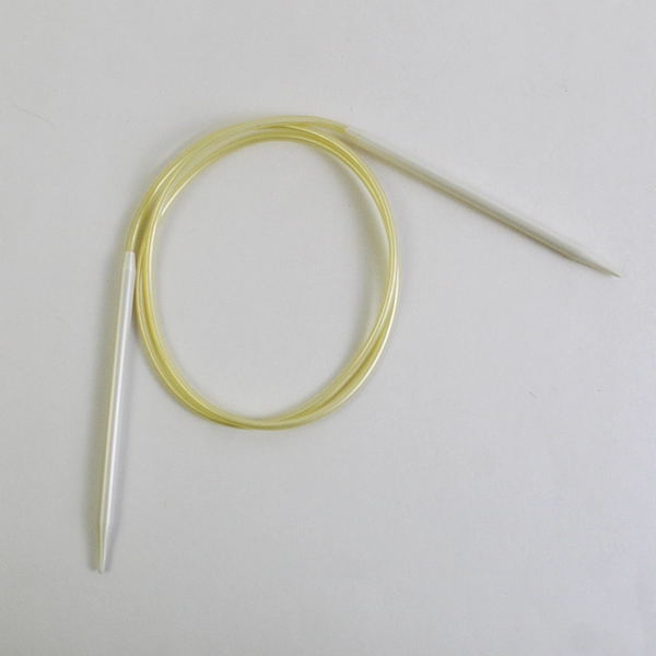 Lot of 3 Plastic Clear Lace Circular Knitting Needles 