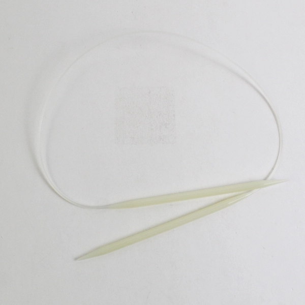 Lot of 3 Plastic Clear Lace Circular Knitting Needles 