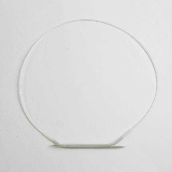 Lot of 3 Plastic Clear Lace Circular Knitting Needles 