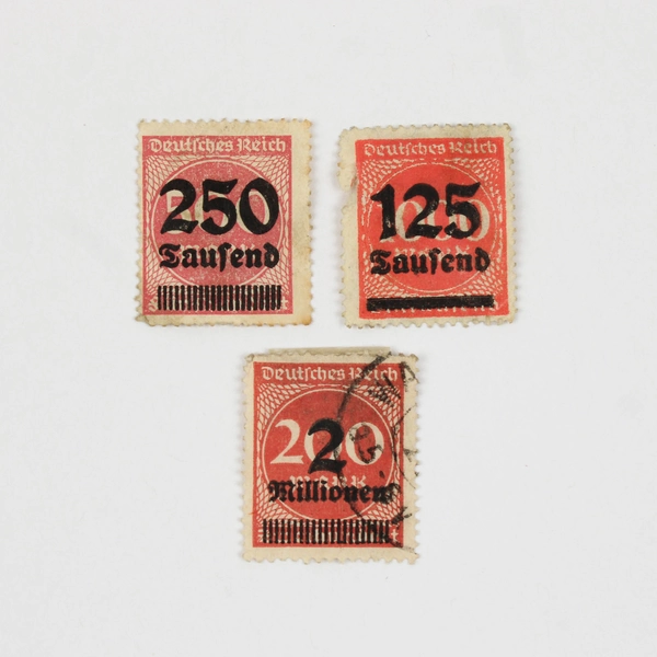 Lot of 7 Germany Deutsches Reich Hyperinflation Saufend Stamps Used 1920s