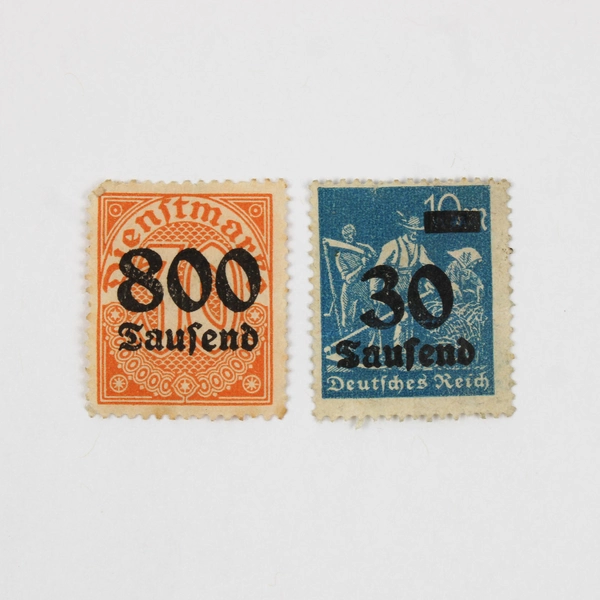 Lot of 7 Germany Deutsches Reich Hyperinflation Saufend Stamps Used 1920s