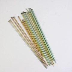 Lot 9 Pairs Vintage Aluminum Single Point Knitting Needles 2 5 6 8 11