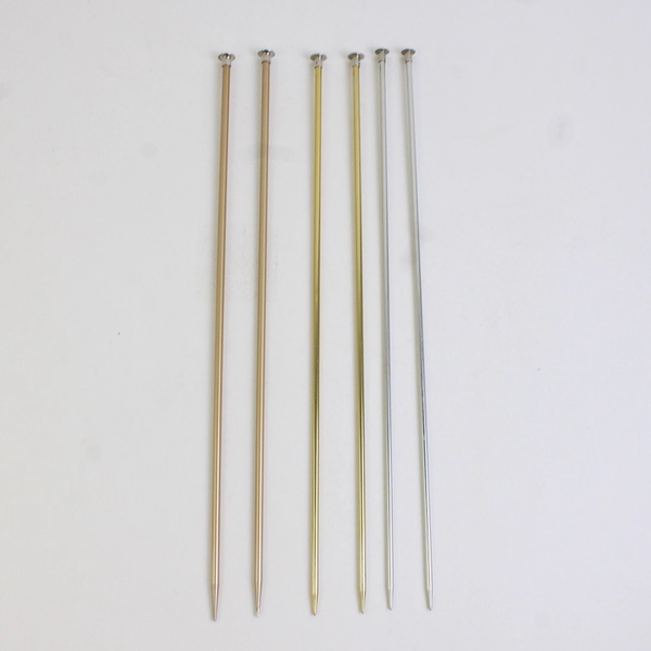 Lot 9 Pairs Vintage Aluminum Single Point Knitting Needles 2 5 6 8 11