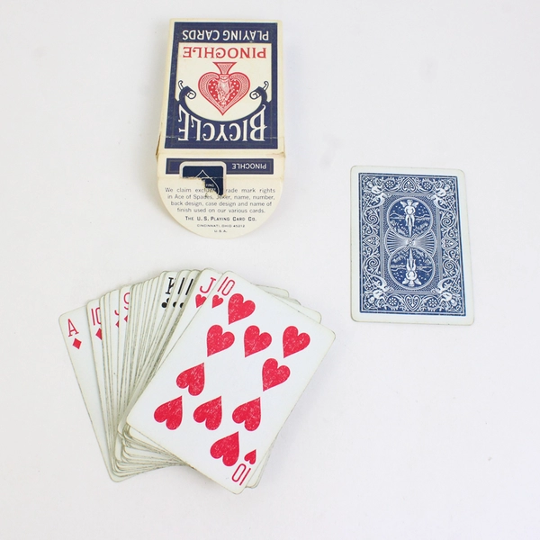 Lot Of 2 Bicycle Pinochle Playing Cards & The Crooked Pack (Opened, Complete)