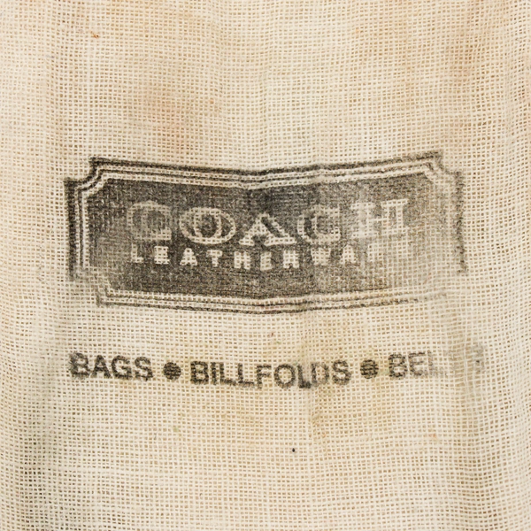 Vintage Coach Leatherware Miniature Dust Bag 2" x 4"