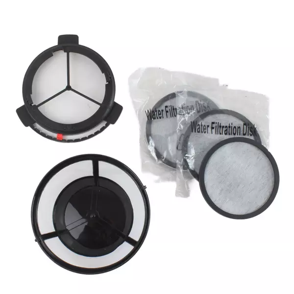 3 Water Filtration Disks + Replacement Coffee Pot Filter Basket