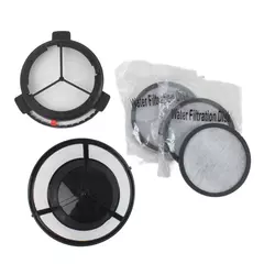 3 Water Filtration Disks + Replacement Coffee Pot Filter Basket