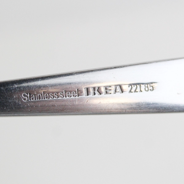 Lot of 3 IKEA Rare Unknown Pattern Stainless Steel Salad Forks 7" (221 85) Good