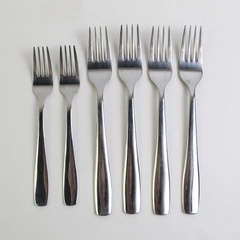 Lot 6 IKEA Tallagd Pattern Stainless 4 Dinner Forks (8.25") 2 Salad Forks (7") 