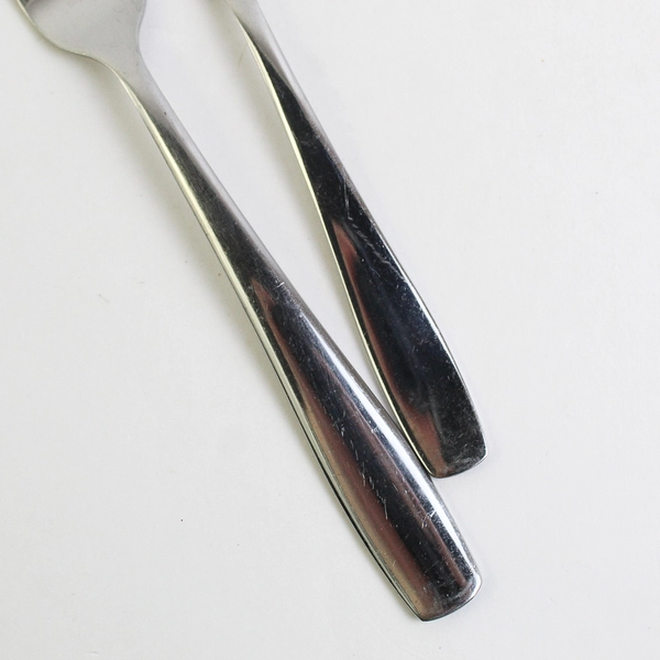 Lot 6 IKEA Tallagd Pattern Stainless 4 Dinner Forks (8.25") 2 Salad Forks (7") 