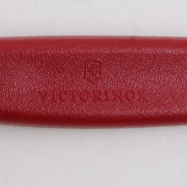 Victorinox 3.25" Serrated Paring Knife with Sleeve Red Handle