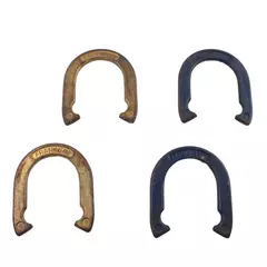 Vintage Franklin Set of 4 Steel Horseshoes Model A & B Outdoor Game