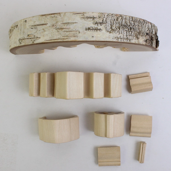 Handmade Laser Cut Wooden Nativity Scene Cute Small 6.75" Long 3" Tall