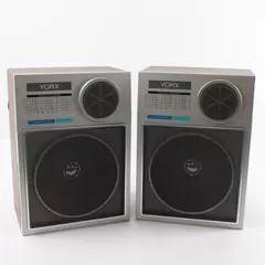 Vintage Yorx Model S-20 Pair Bookshelf Speakers Wood Grain Untested