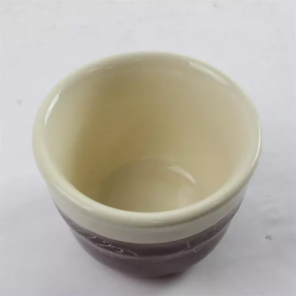 Vintage Oxford Stoneware Bowl Snow Flower Pattern 3.5" Collectible