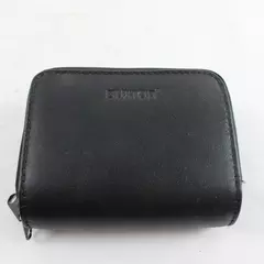 Buxton Black 2-Zip Accordion Card Wallet Pre-Owned Good