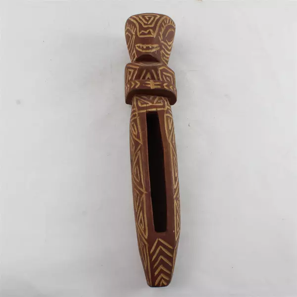 Bora Bora Carved Wooden Figure Souvenir Hand-Carved Island Collectible