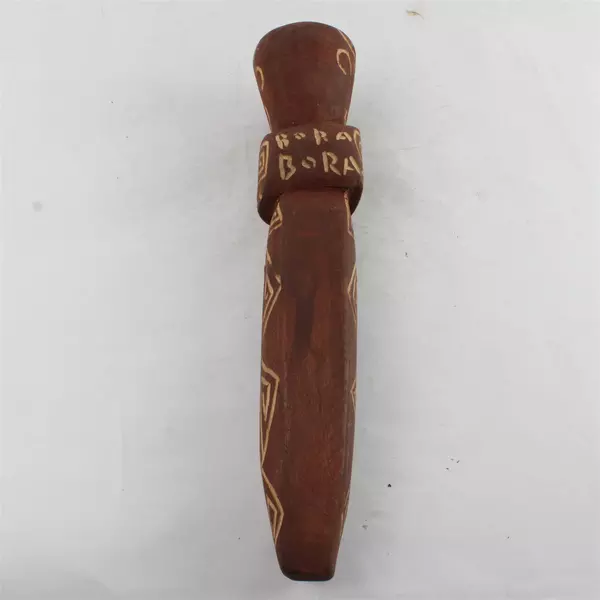 Bora Bora Carved Wooden Figure Souvenir Hand-Carved Island Collectible