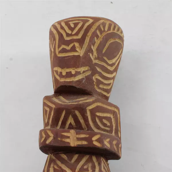 Bora Bora Carved Wooden Figure Souvenir Hand-Carved Island Collectible