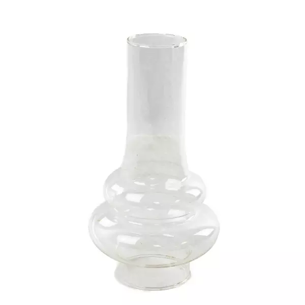 Clear Glass Hurricane Lamp Chimney 8in Tapered Replacement