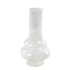 Clear Glass Hurricane Lamp Chimney 8in Tapered Replacement