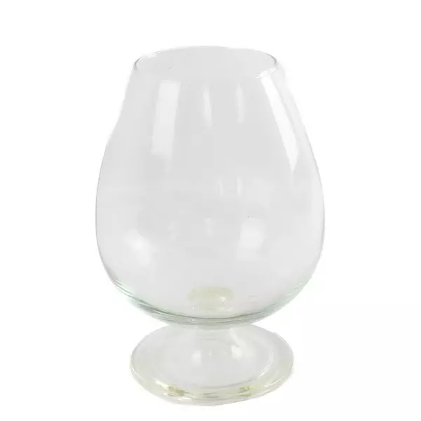 Large Clear Glass Brandy Snifter Style Vase 8.5" Centerpiece