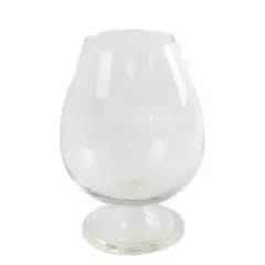 Large Clear Glass Brandy Snifter Style Vase 8.5" Centerpiece