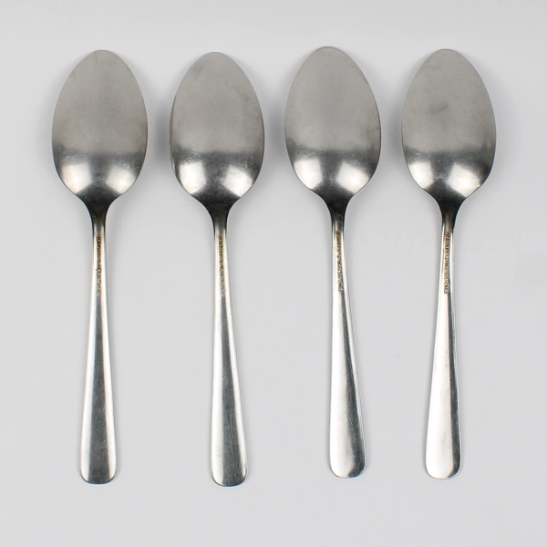 Lot Of 4 Oneida Silver Oceanic (Stainless) Flatware Soup Spoons 7.25" Long