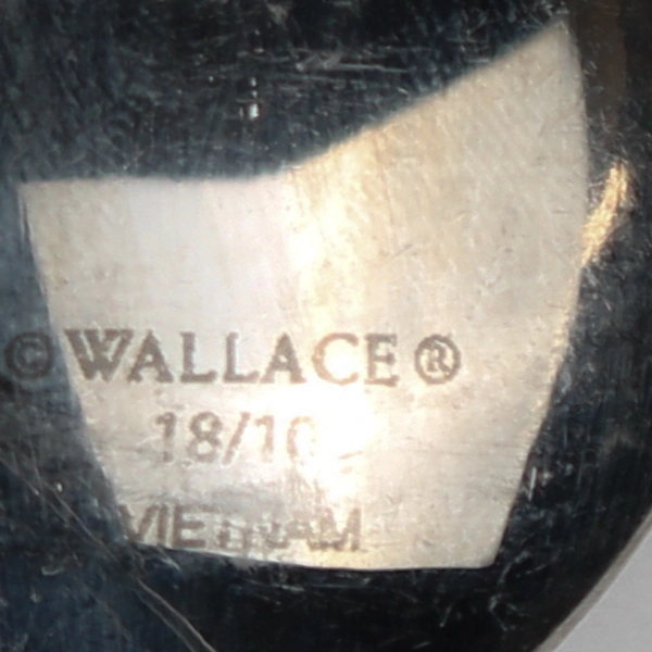 Wallace Silver Napoleon Bee 18/10 Stainless Steel Large Jelly Spoon 6.75" Good