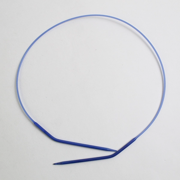 Lot of 5 Plastic Blue Circular Knitting Needles