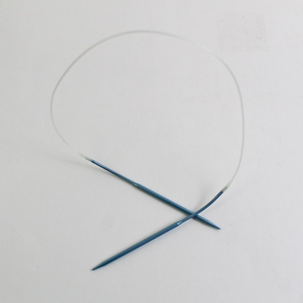 Lot of 5 Plastic Blue Circular Knitting Needles