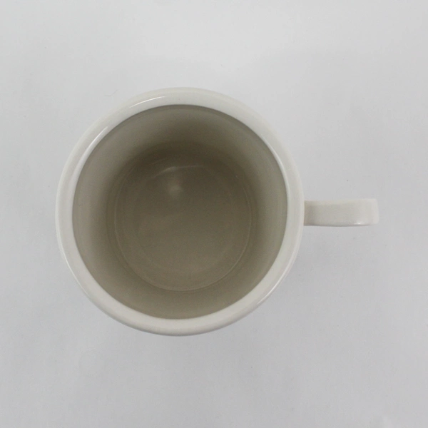 White Anthropologie Monogram Stoneware Coffee Mug Letter A