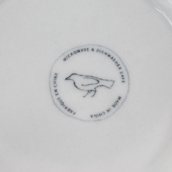 White Anthropologie Monogram Stoneware Coffee Mug Letter B