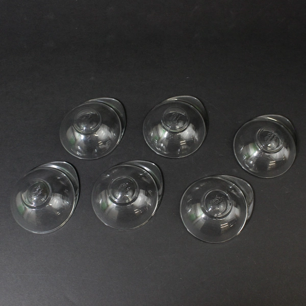 Set of 6 Bormioli Rocco Quattro Stagioni Clear Glass Condiment Dipping Bowls 