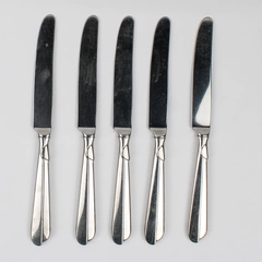 Lot Of 5 International (Stainless) Flatware Dinner Knives 9.75" Long