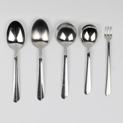 Lot Of 5 Oneida Silver Radius (Stainless) Flatware 4 Spoons 1 Cocktail Fork