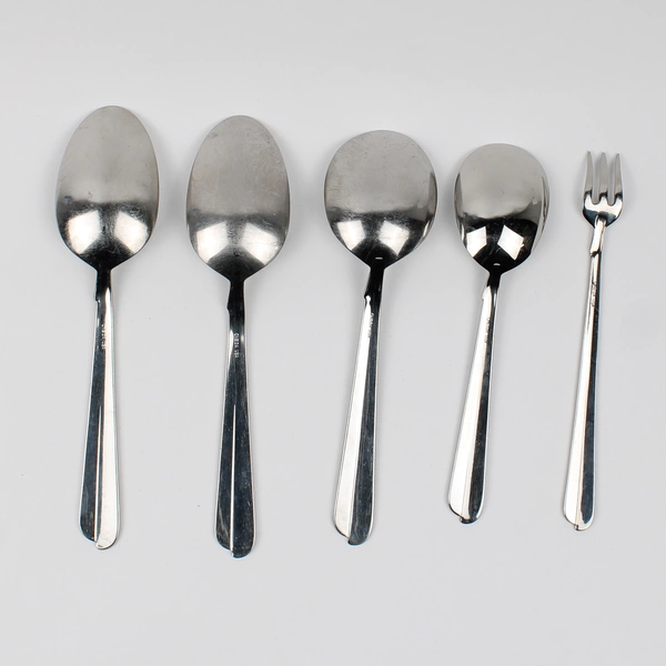 Lot Of 5 Oneida Silver Radius (Stainless) Flatware 4 Spoons 1 Cocktail Fork