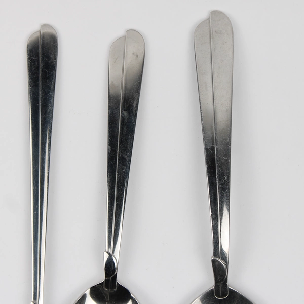 Lot Of 5 Oneida Silver Radius (Stainless) Flatware 4 Spoons 1 Cocktail Fork