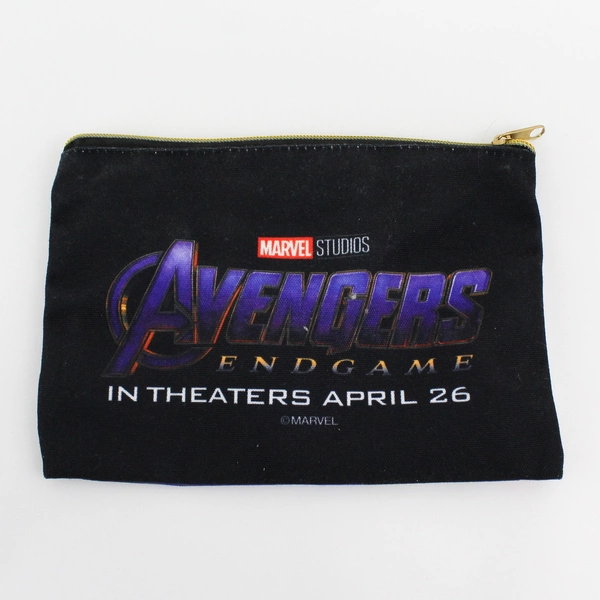 2019 Marvel Avengers End Game Black Canvas Pencil Case