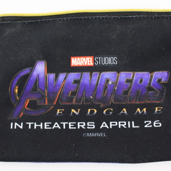 2019 Marvel Avengers End Game Black Canvas Pencil Case