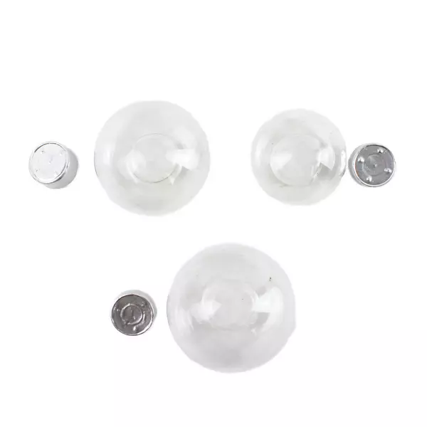 PartyLite P7238 Bubble Floaters Tea Light Candle Holders Clear Glass