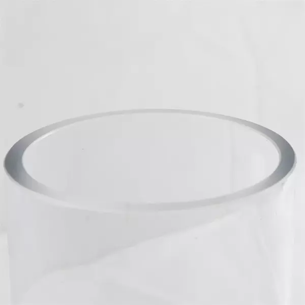 Clear Glass Cylinder Vase Decorative Glassware 10"