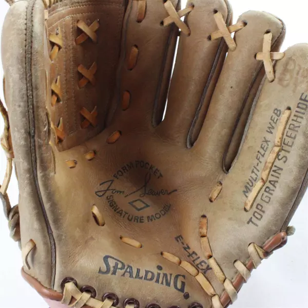 Vintage 1960s Spalding MK8004 Leather Baseball Glove Professional Model 11"