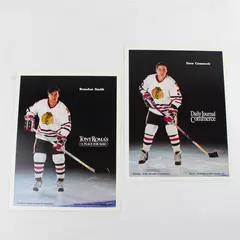 Lot of 2 Portland Winterhawks 8x10 Photos Brandon Smith Dave Cammock