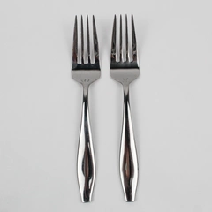 Lot Of 2 Oneida Silver Comet (Stainless) Flatware Cold Meat Serving Fork 9" Long